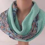 Spring /summer infinity scarf - Mint